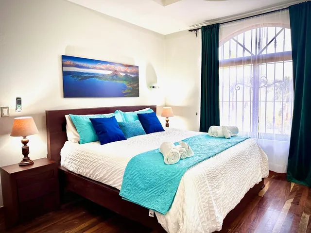 Bedroom 2 — king bed & office desk — The Main House, Bella Vista Private Resort Costa Rica
